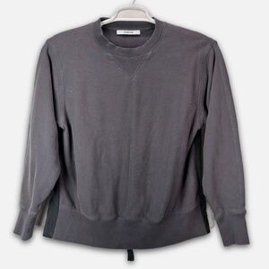 Thakoon Poplin Combo Tie Back Women’s Sweatshirt Women’s Dark Grey Size Small